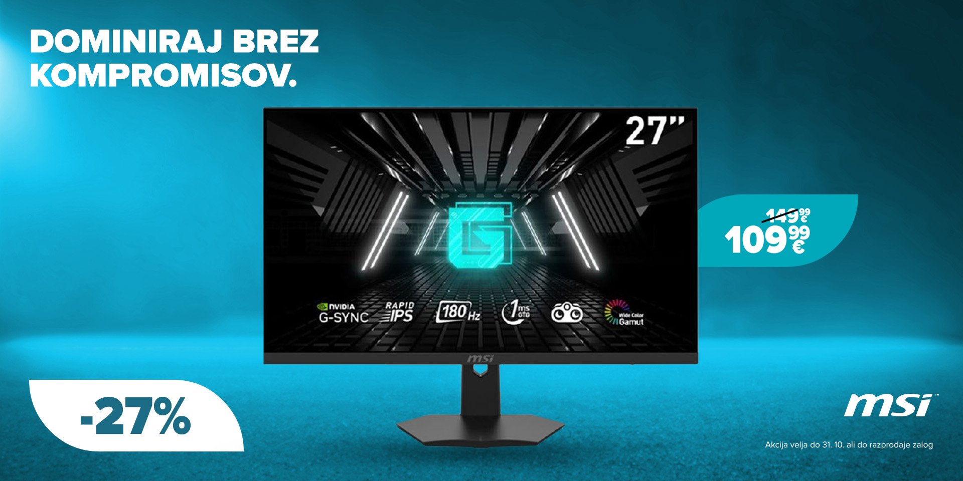 MSI monitor akcija